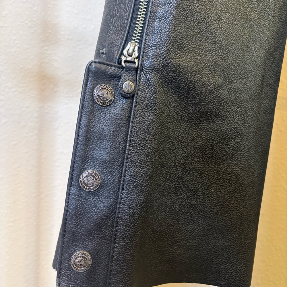 Harley-Davidson Black Riding Chaps - Picture 6 of 7